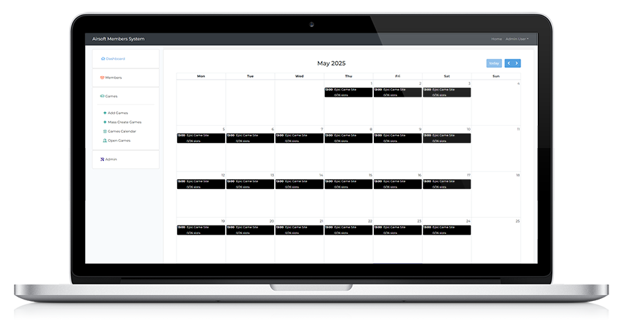 Games Calendar